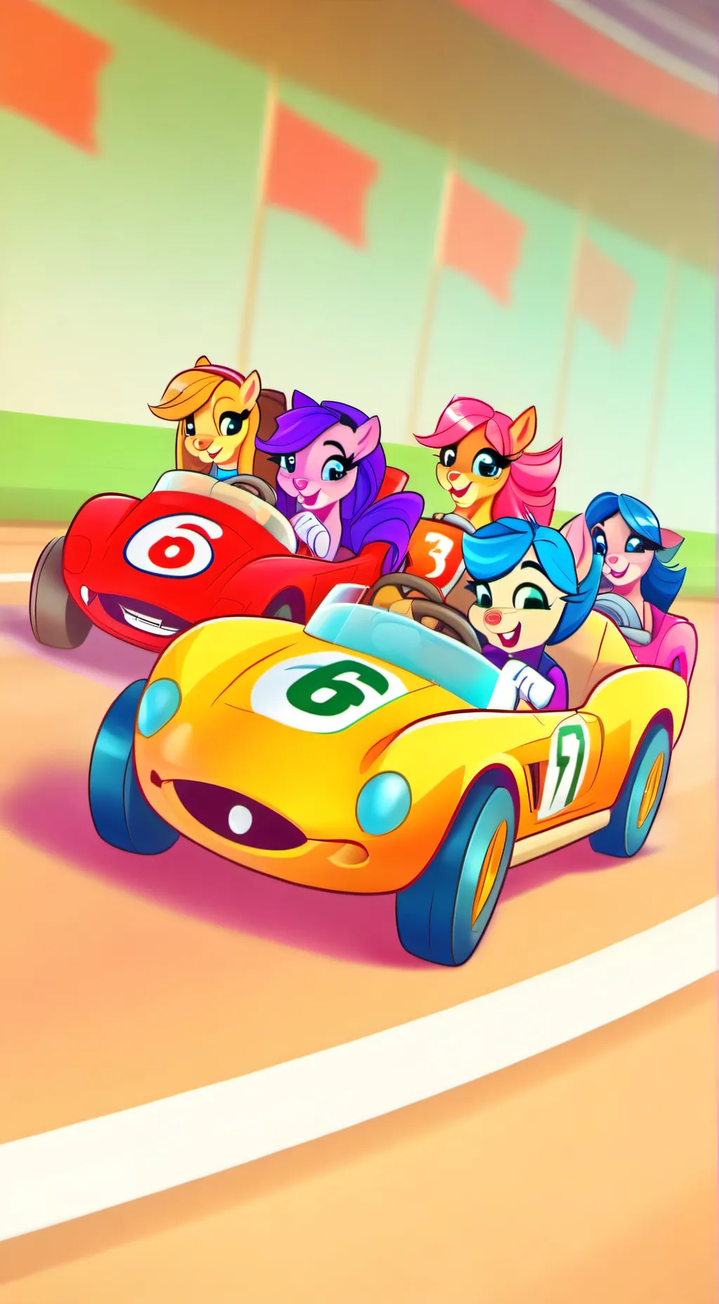 ai character: Racer Car (MLP) background