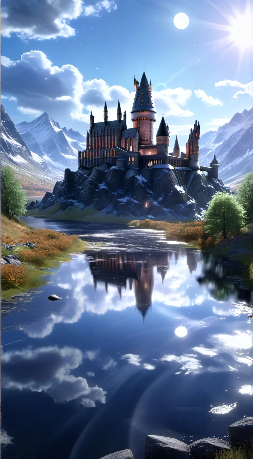 ai character: Hogwarts  background
