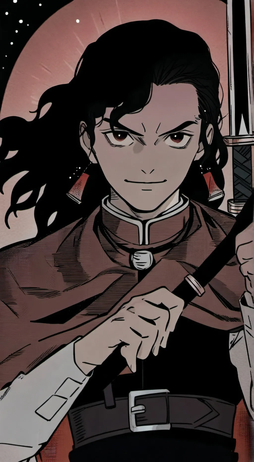 ai character: Demon slayer  background