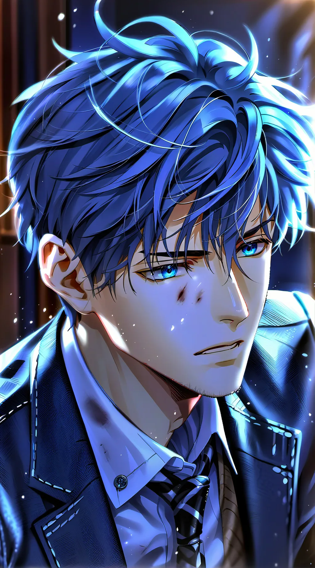 ai character: Dark background
