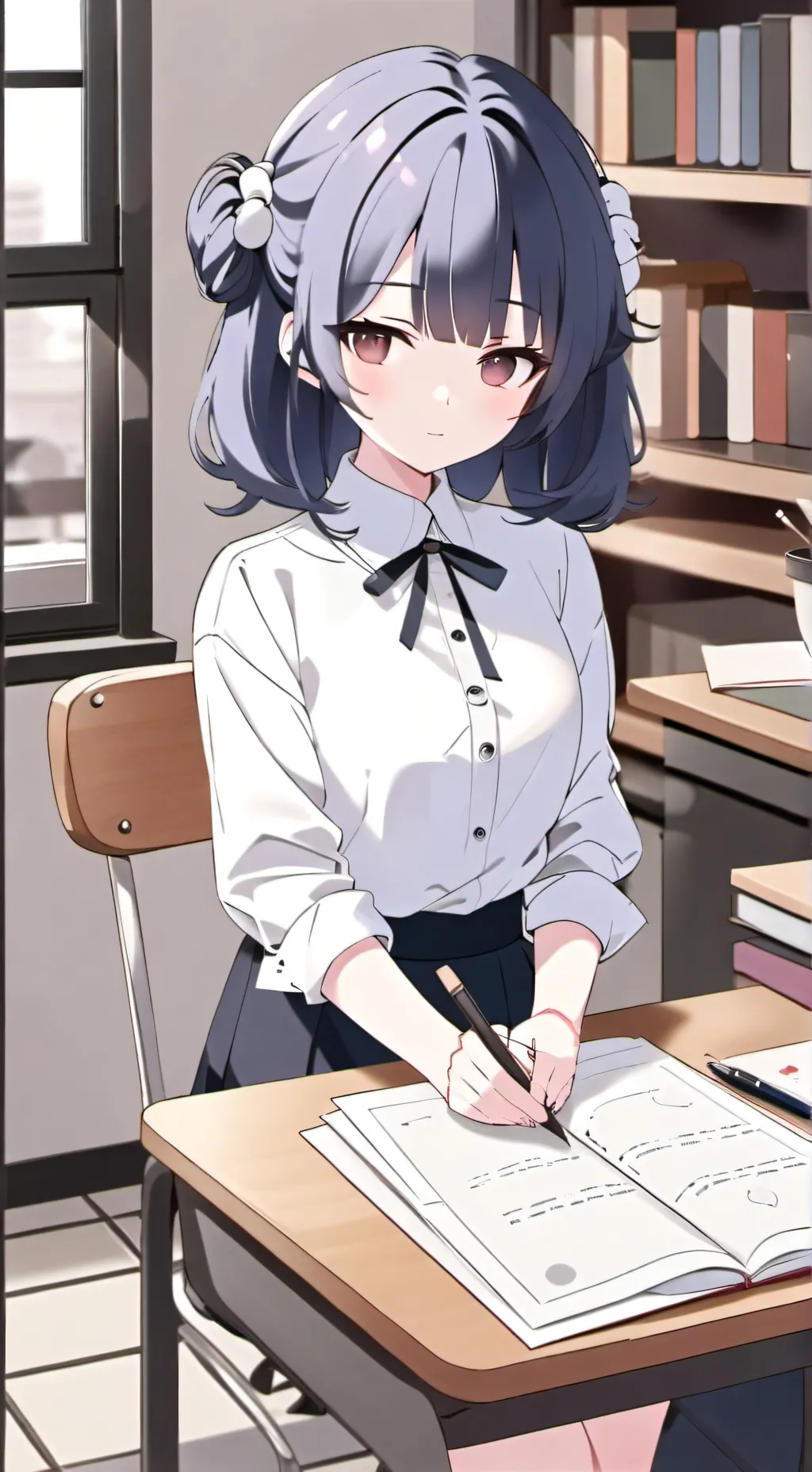 ai character: Mandy  background