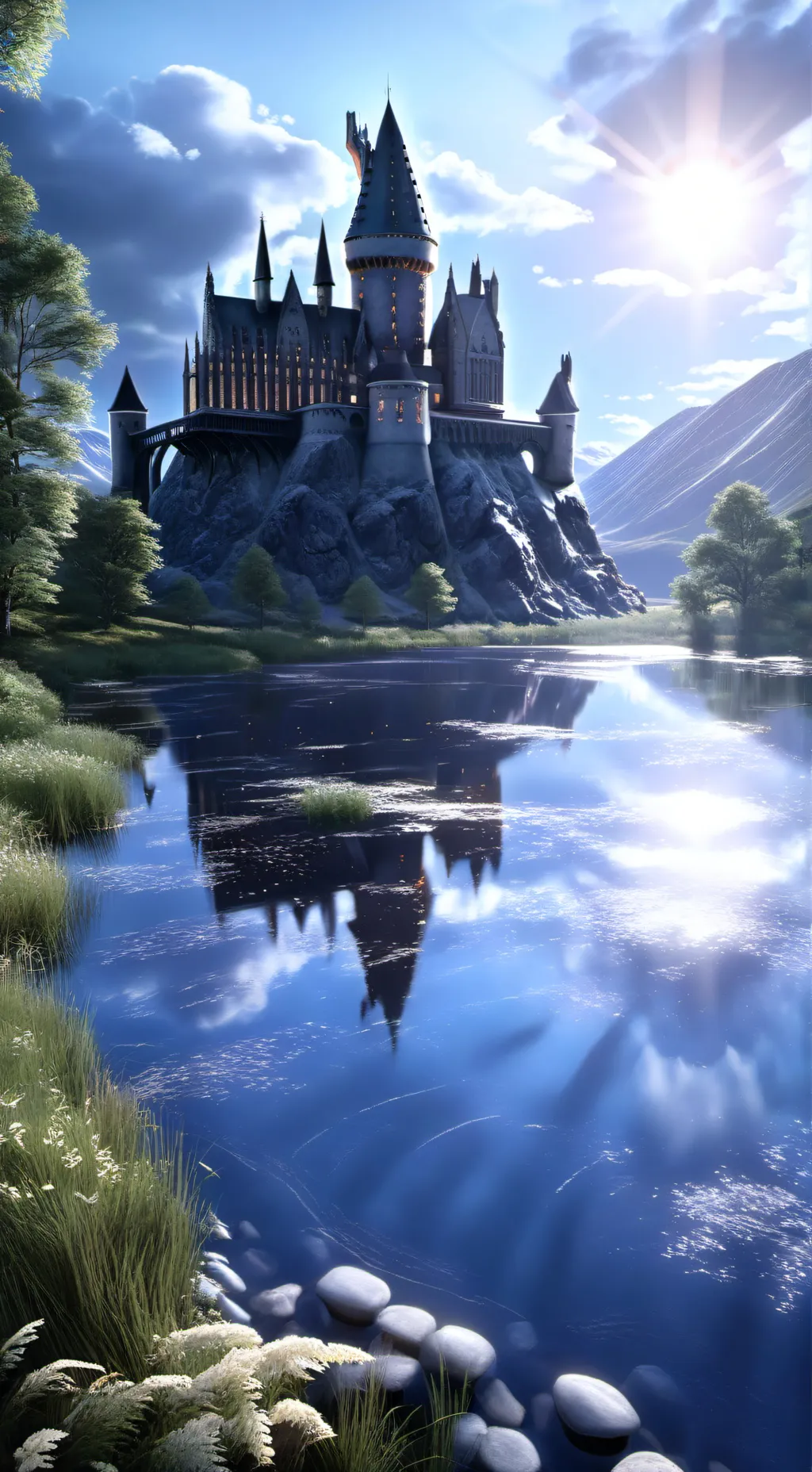 ai character: Hogwarts  background