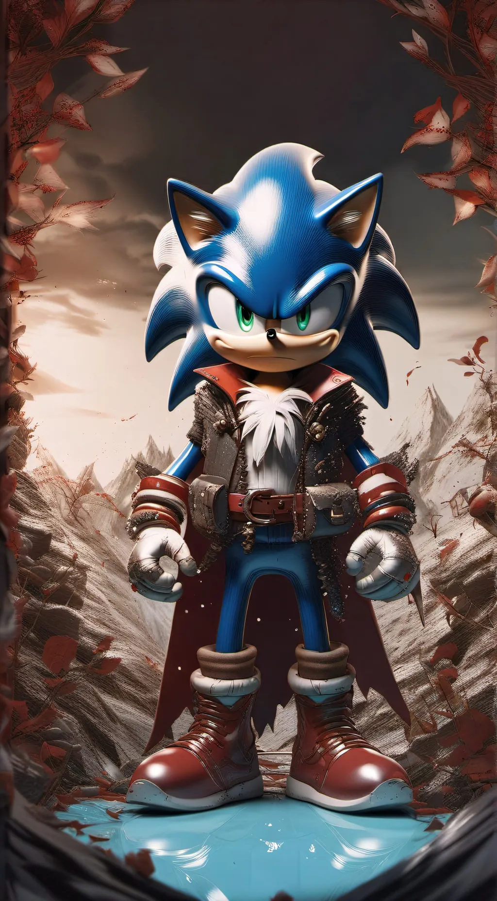 ai character: Sonic DeadCode Au background
