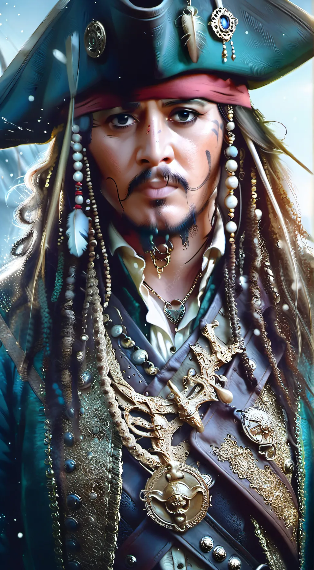 ai character: Jack Sparrow  background
