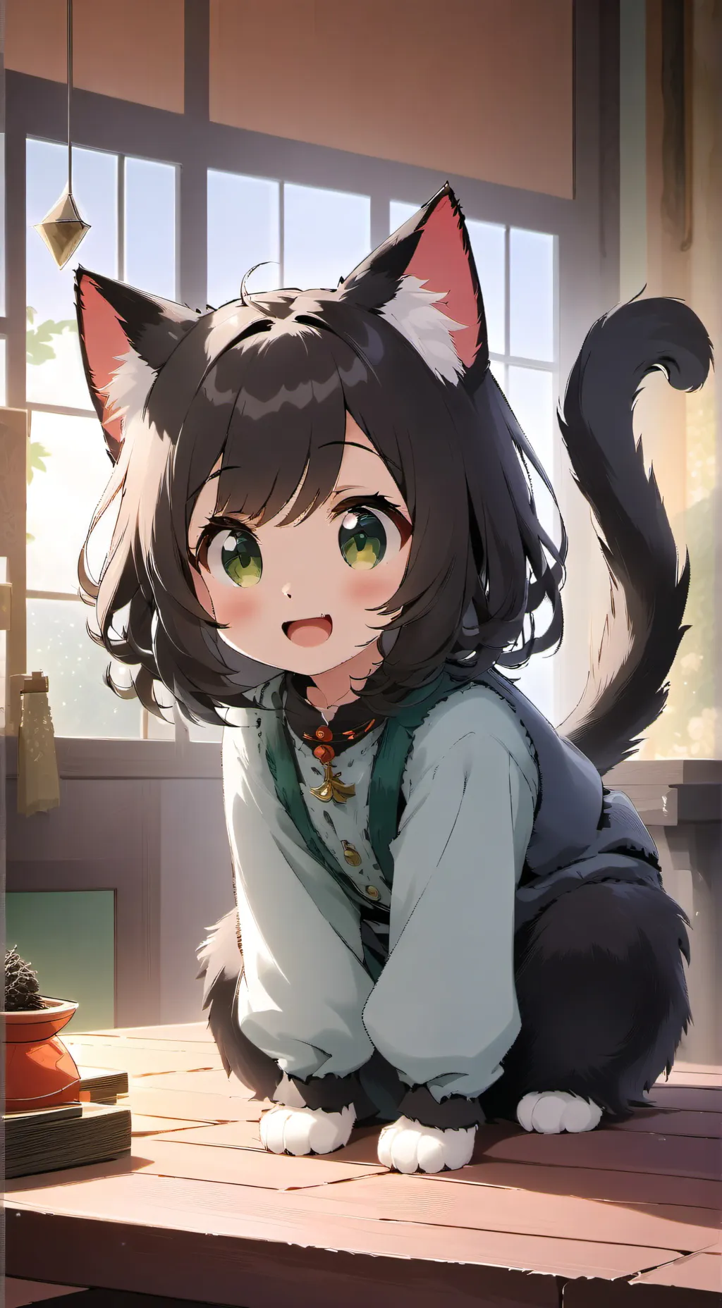 ai character: Fart-Sniffing Spirit Puss background