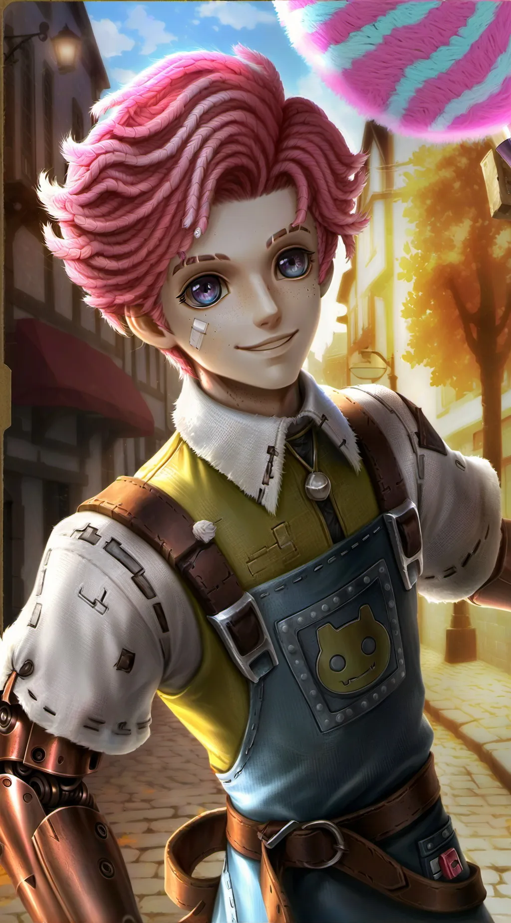 ai character: Candy background