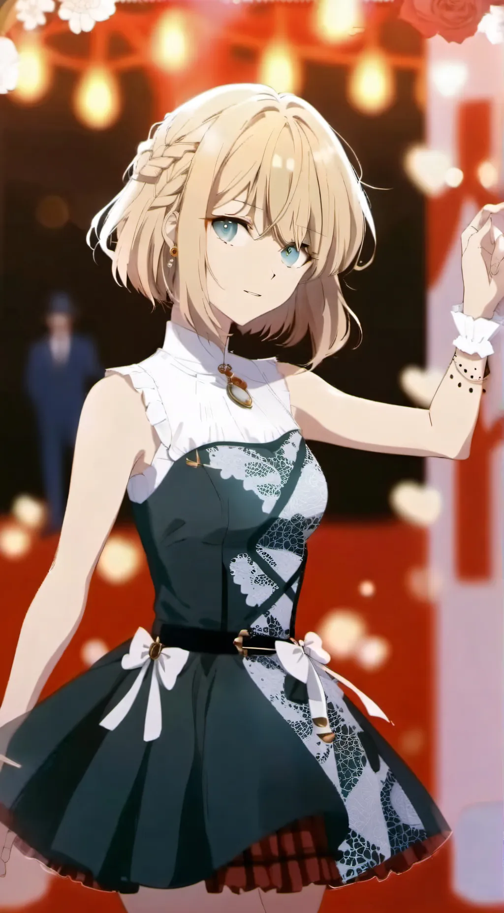 ai character: Angélica  background