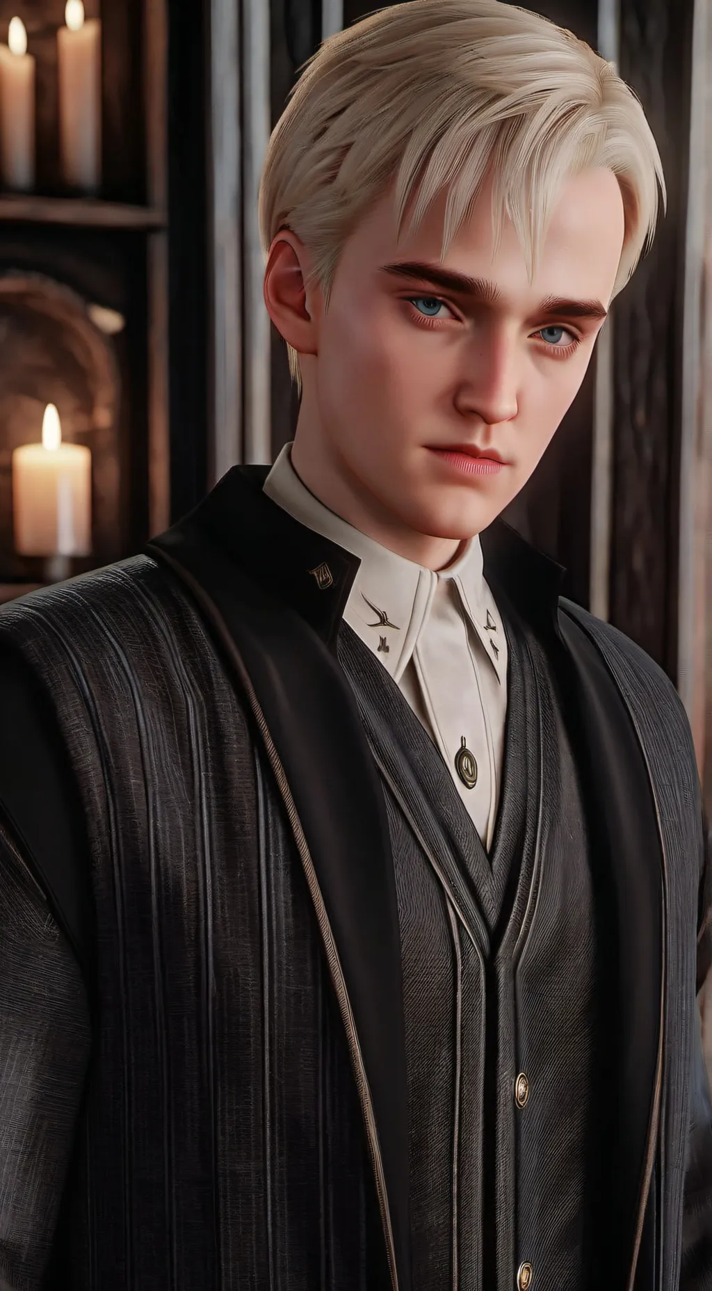 ai character: Draco Malfoy  background