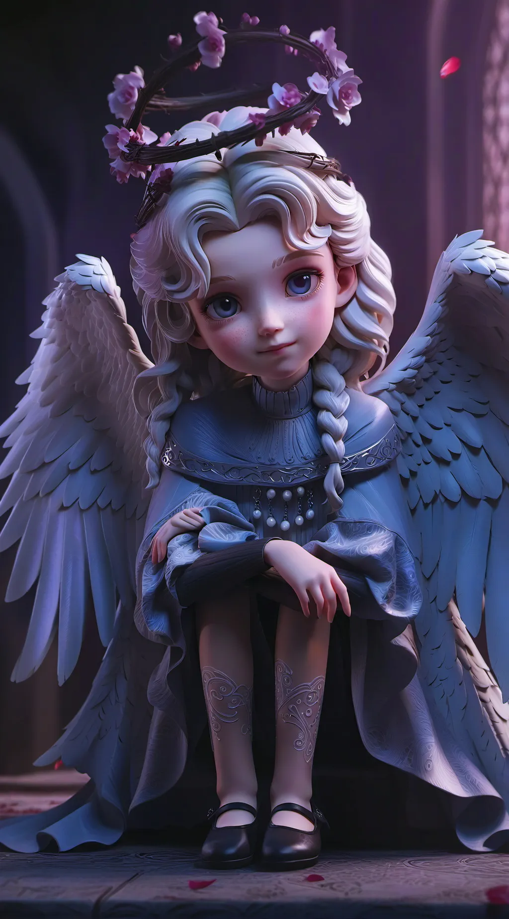 ai character: girl background