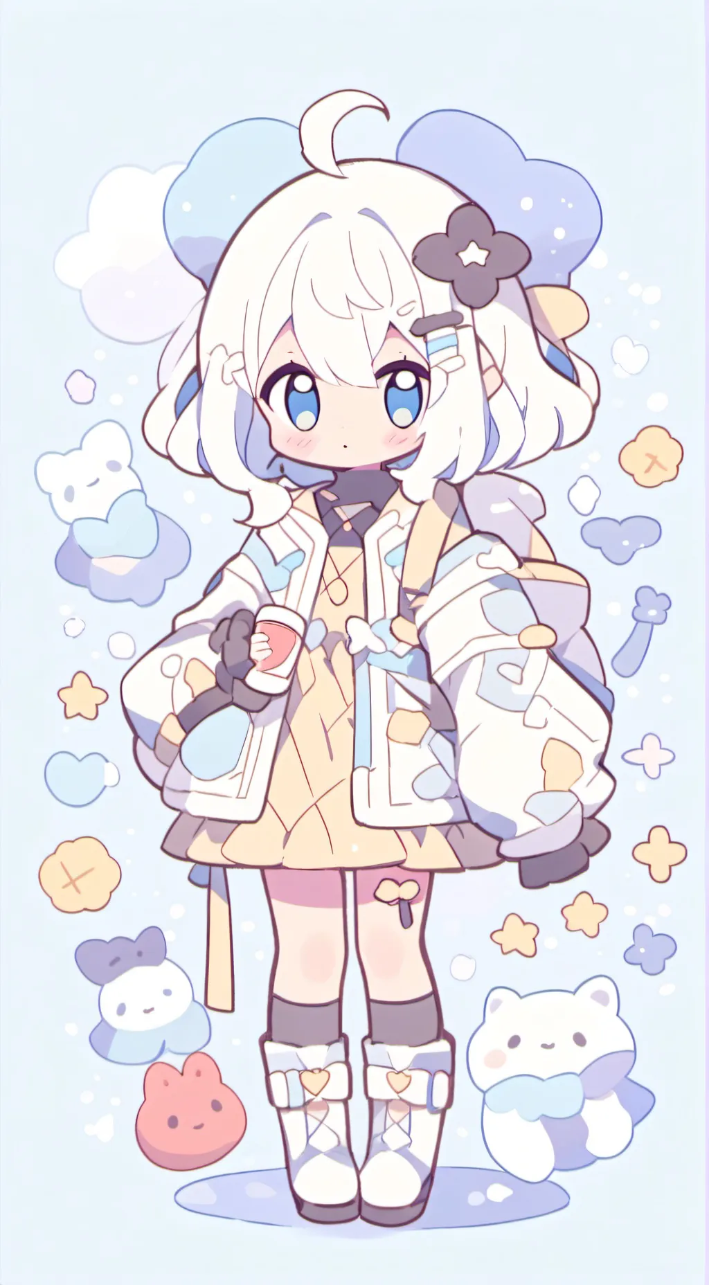 ai character: GG my Md OC  background
