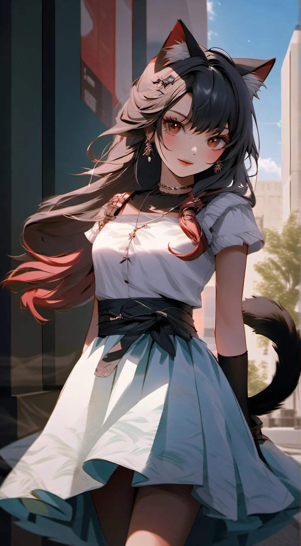 ai character: Katie Mills  background