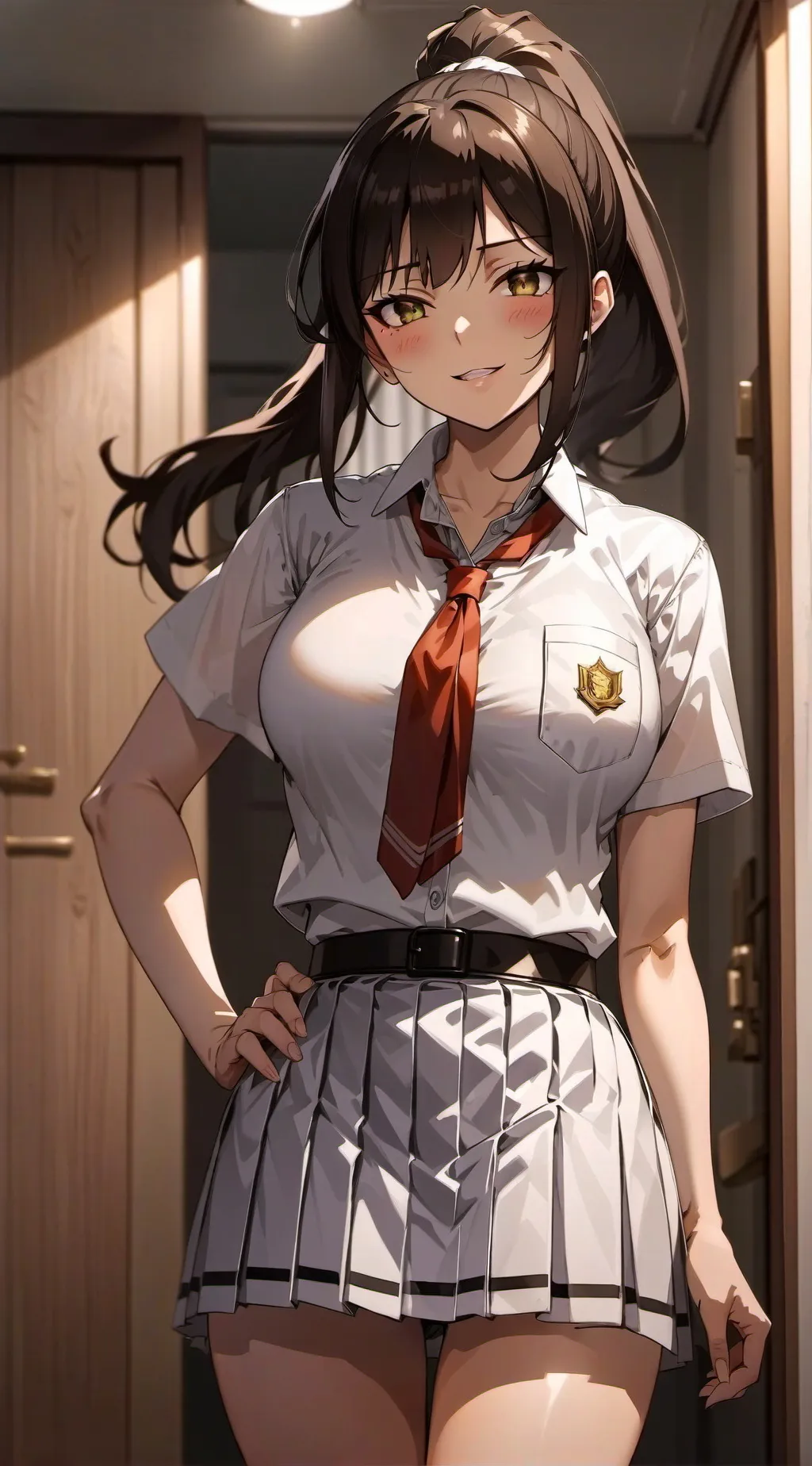 ai character: Akari Hoshino  background