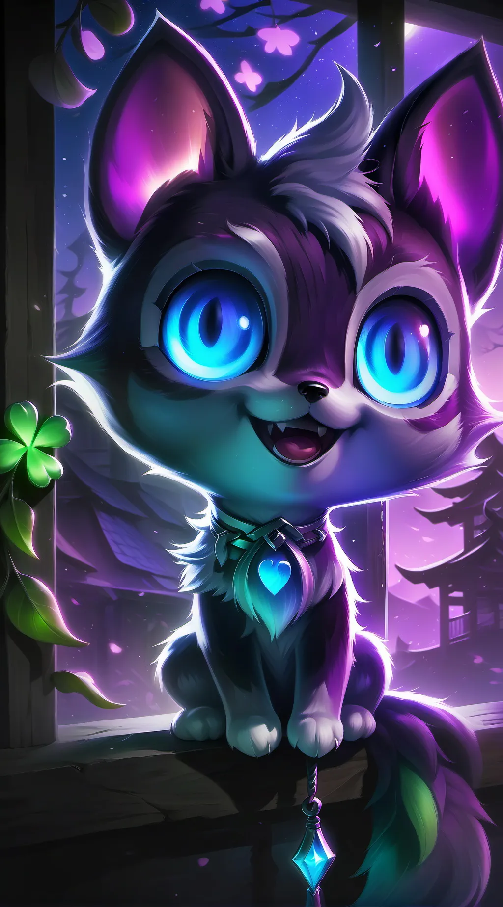 ai character: Srunki Grey Spirit background
