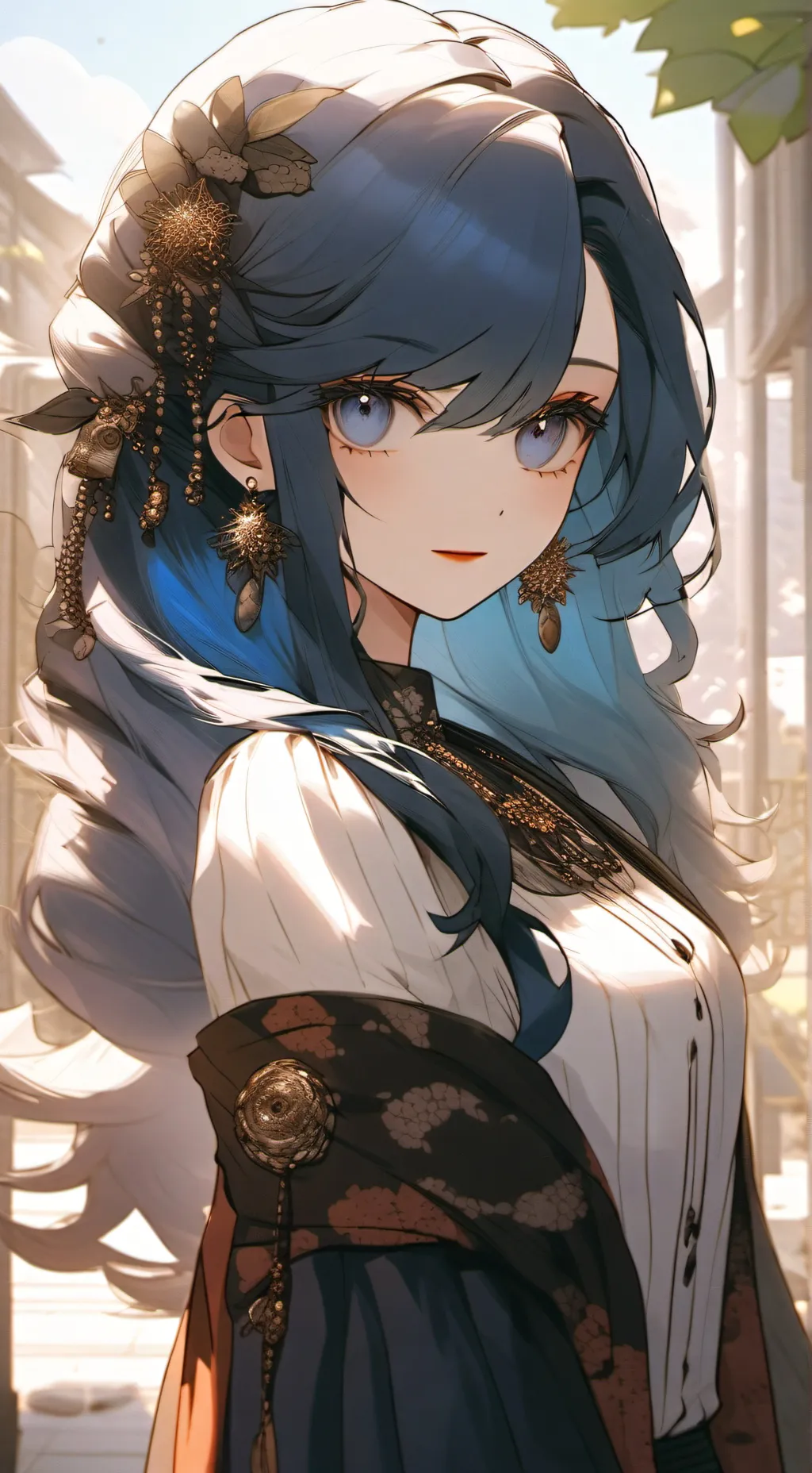 ai character: Milly my Md OC  background