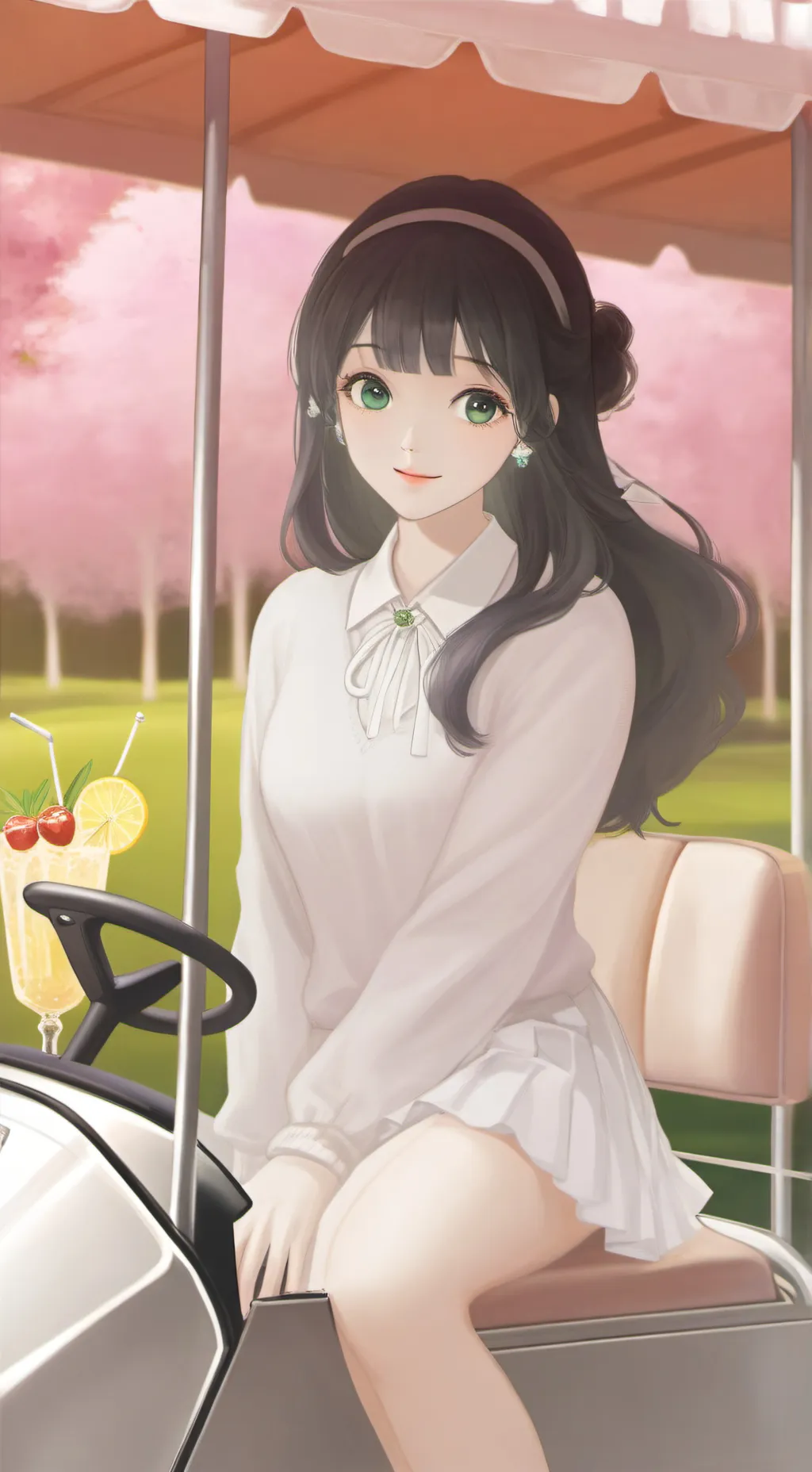 ai character: Amber background