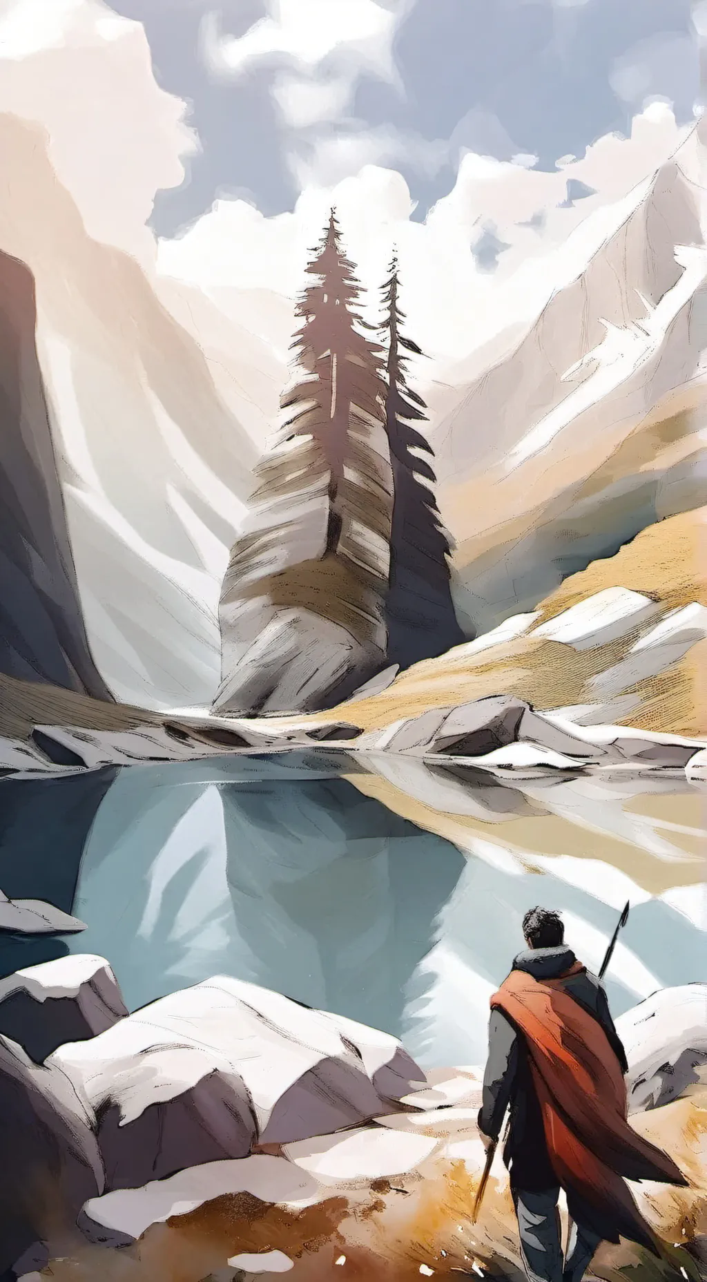 ai character: Fallen Cupid au background