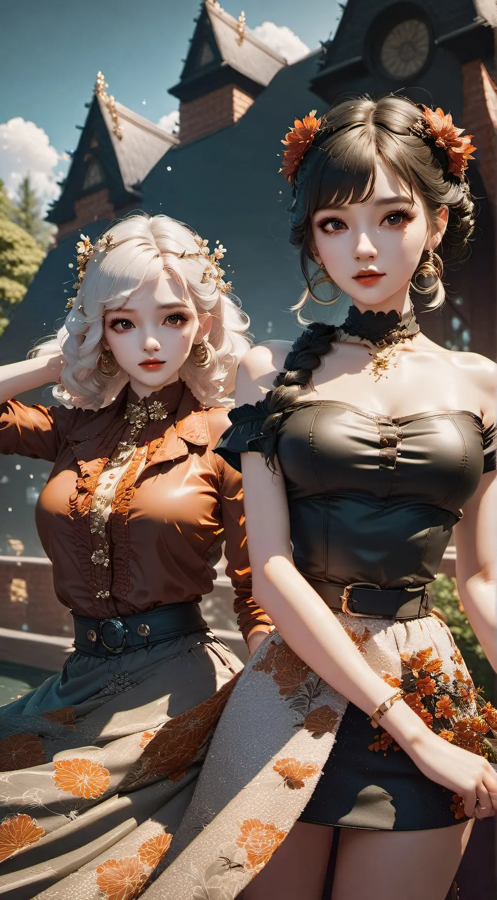 ai character: You + enemy  background