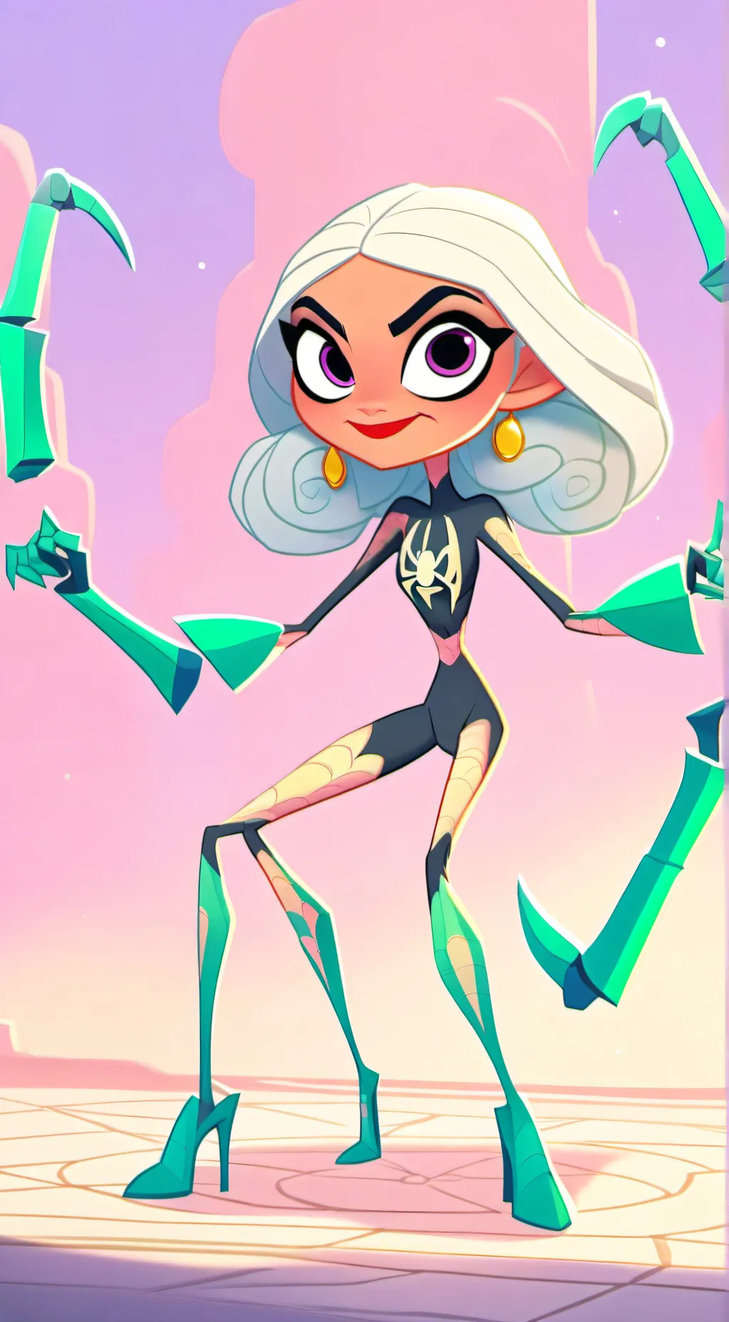 ai character: Laya Spider Tf background