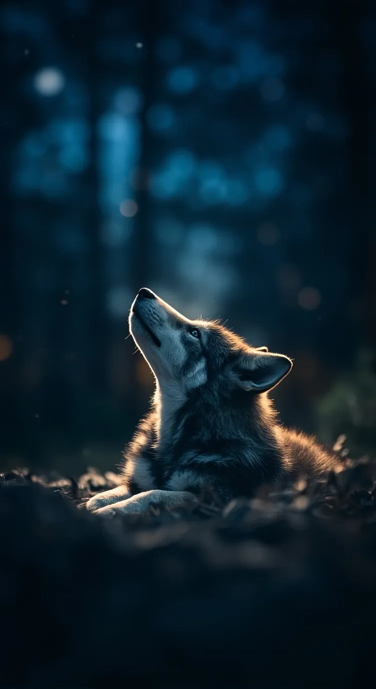 ai character: Wolf pup background