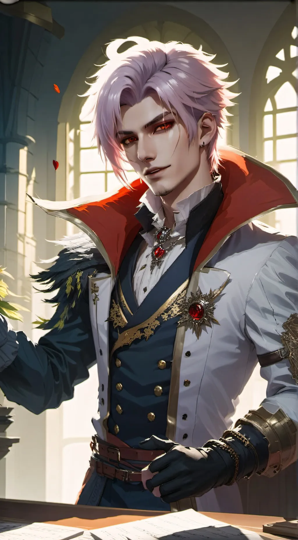 ai character: sylus  background