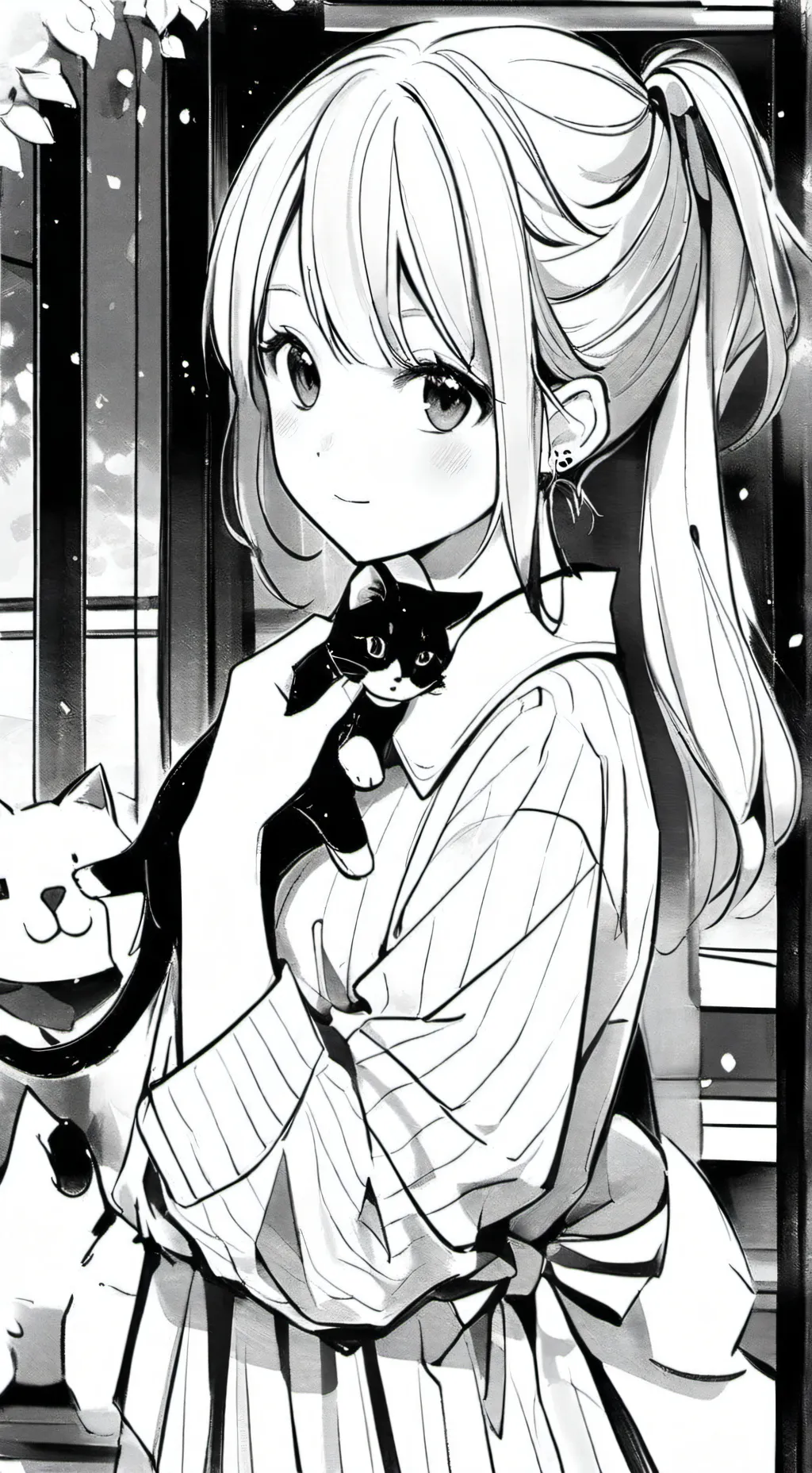 ai character: Newborn kitten background