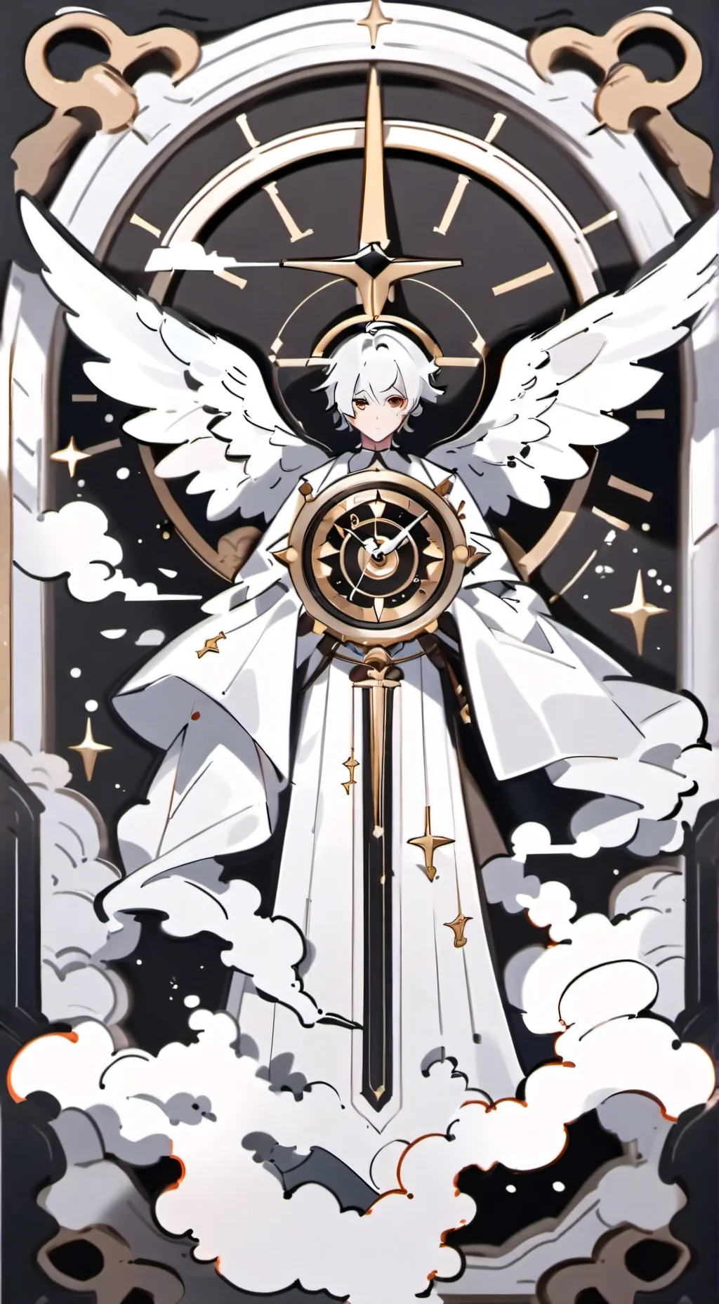 ai character: Gabriel's clock background