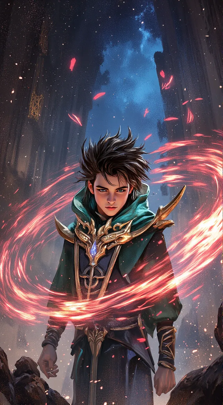 ai character: bakugo  background