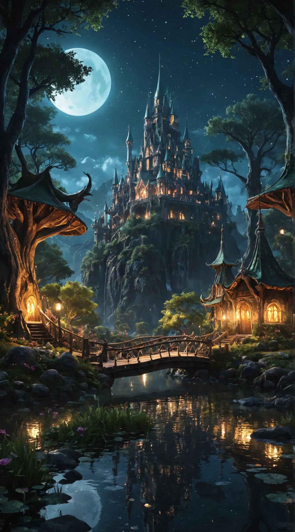 ai character: Elf kingdom  background