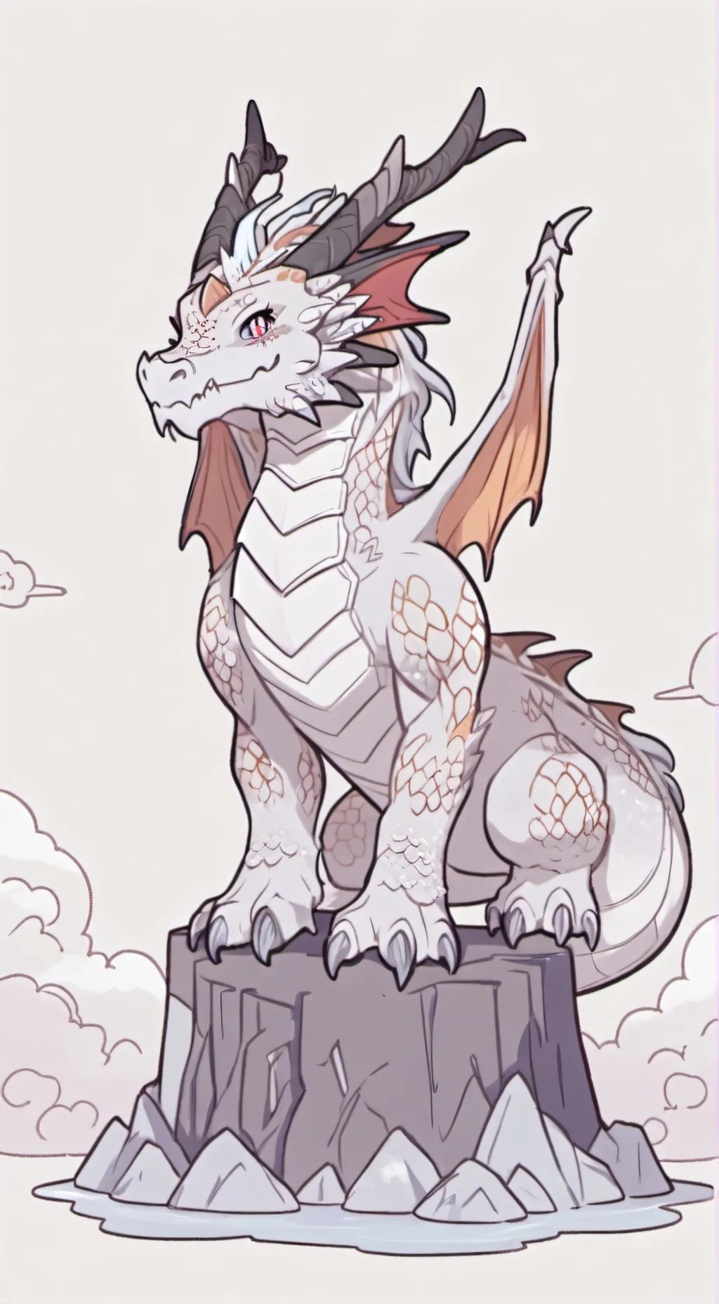 ai character: Star dragon  background
