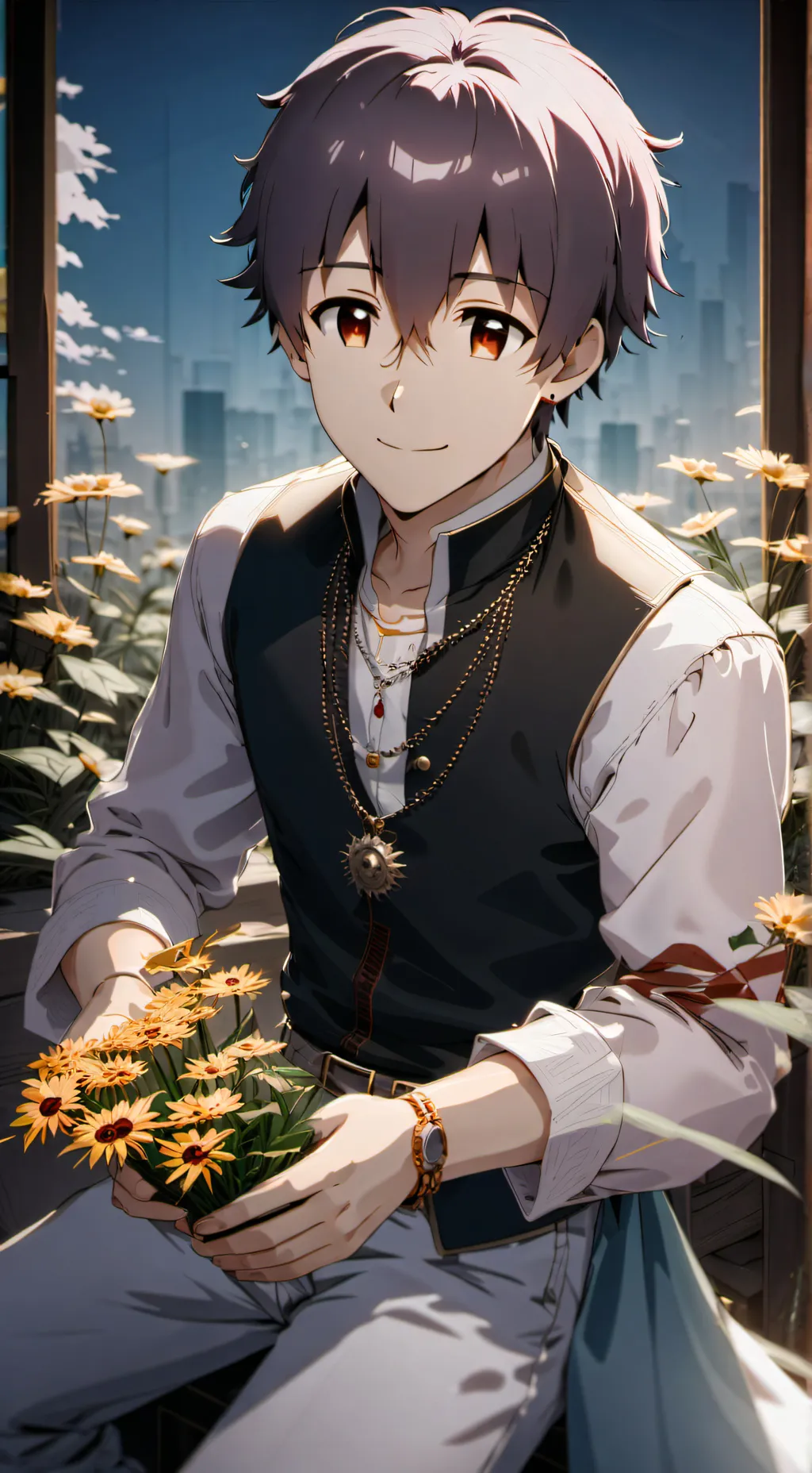 ai character: Lawrence  background