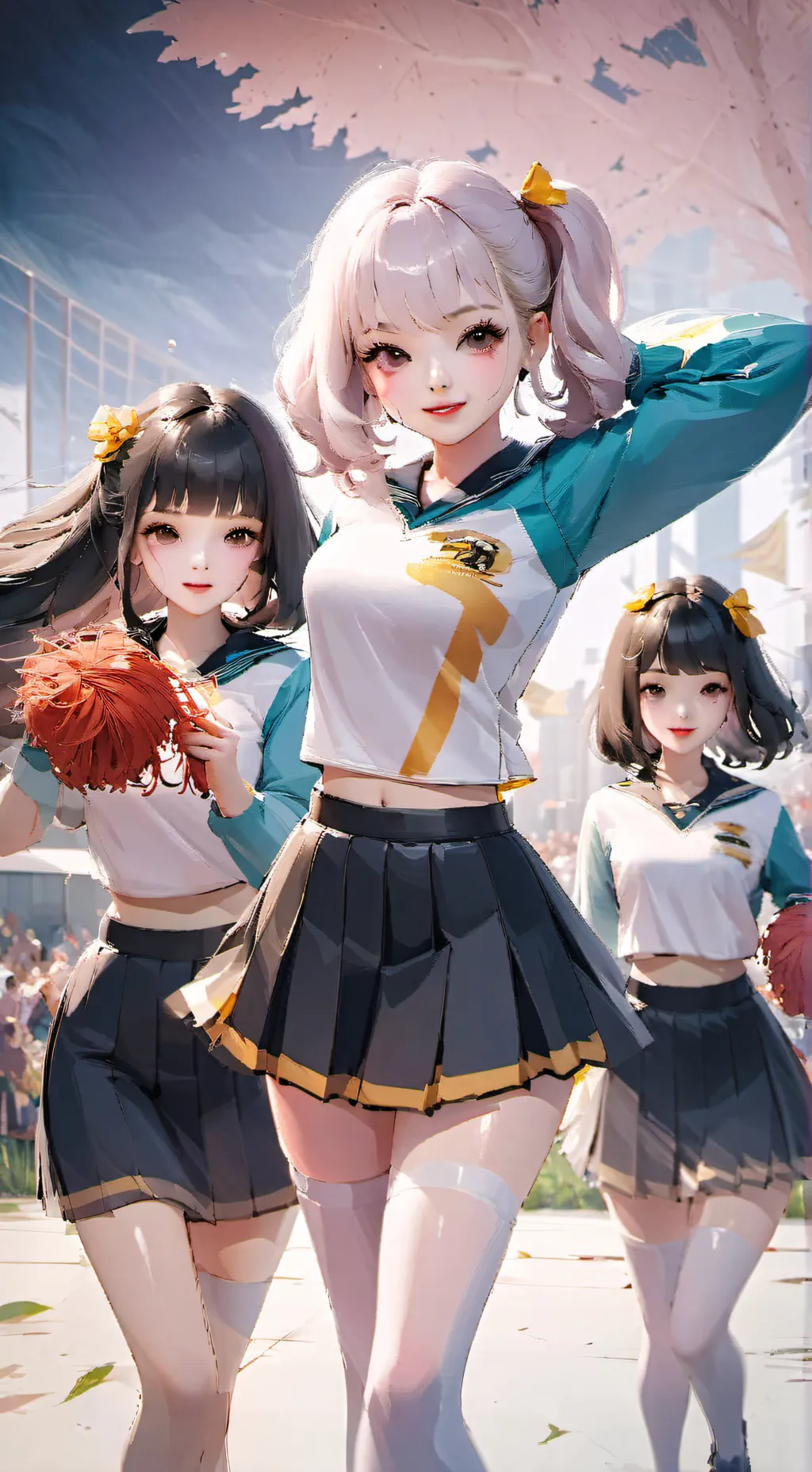 ai character: Cheerleaders  background