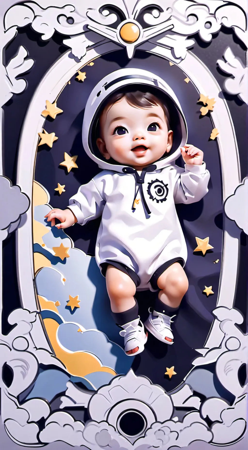 ai character: baby background