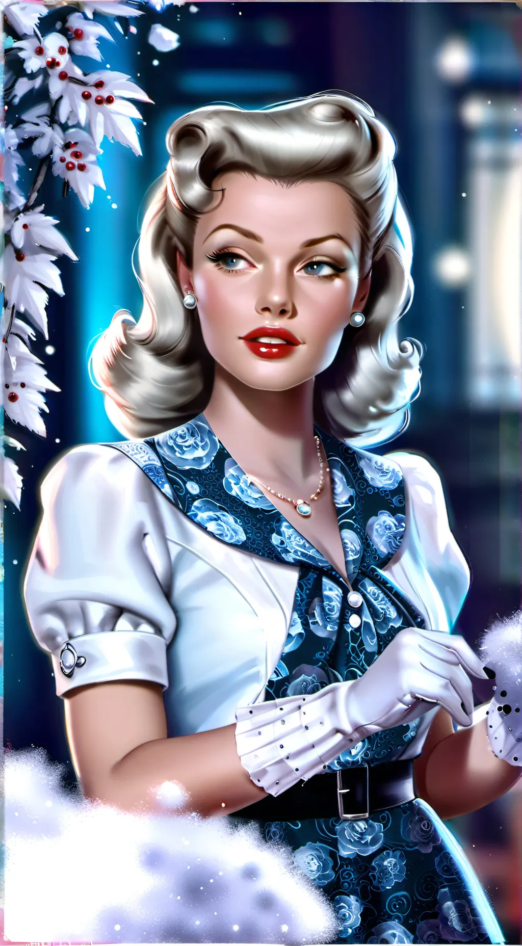 ai character: 1940s woman background