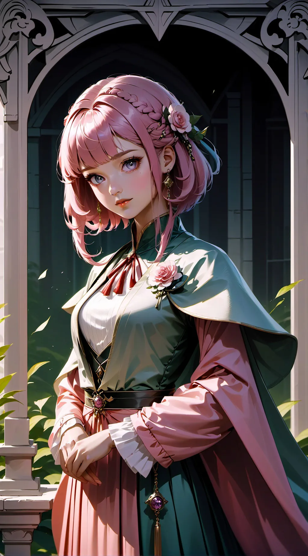 ai character: Elena Willians  background