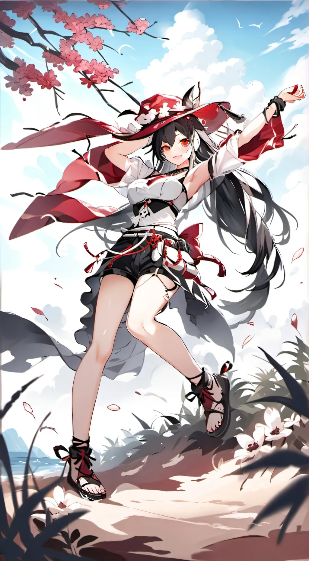 ai character: Sakura background
