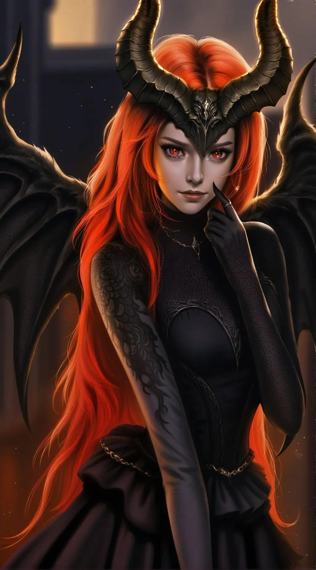 ai character: Mrs demon Lord background