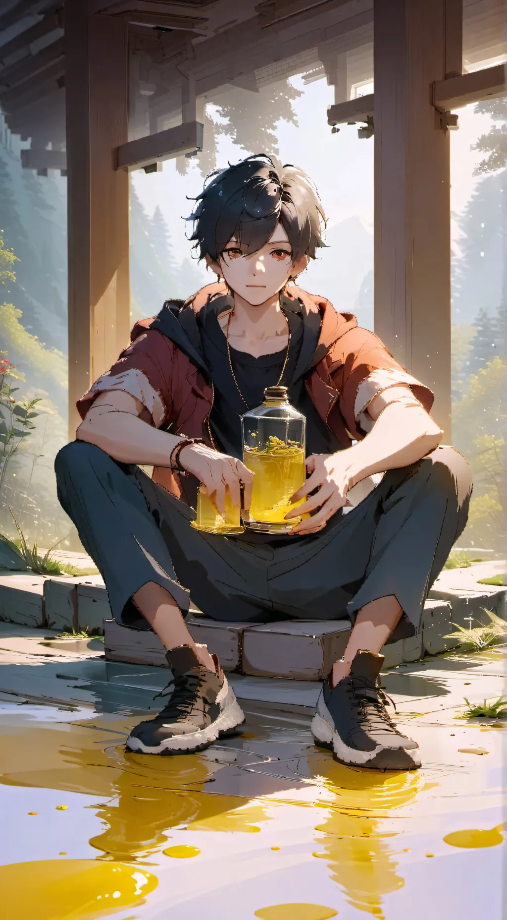 ai character: Alex (Pee lover) background
