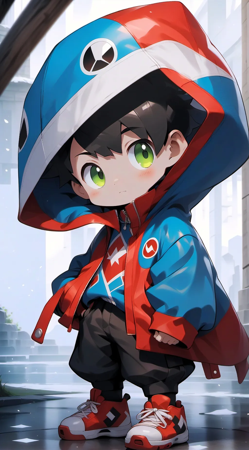 ai character: Pro hero gc background