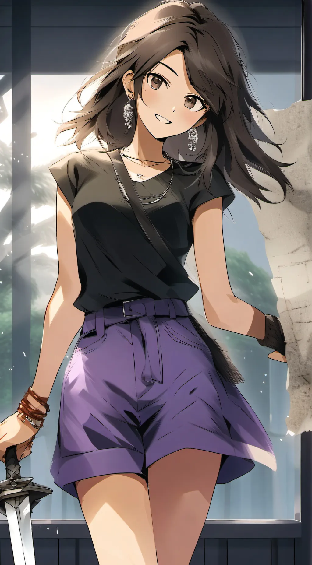 ai character: Hana hyuga  background