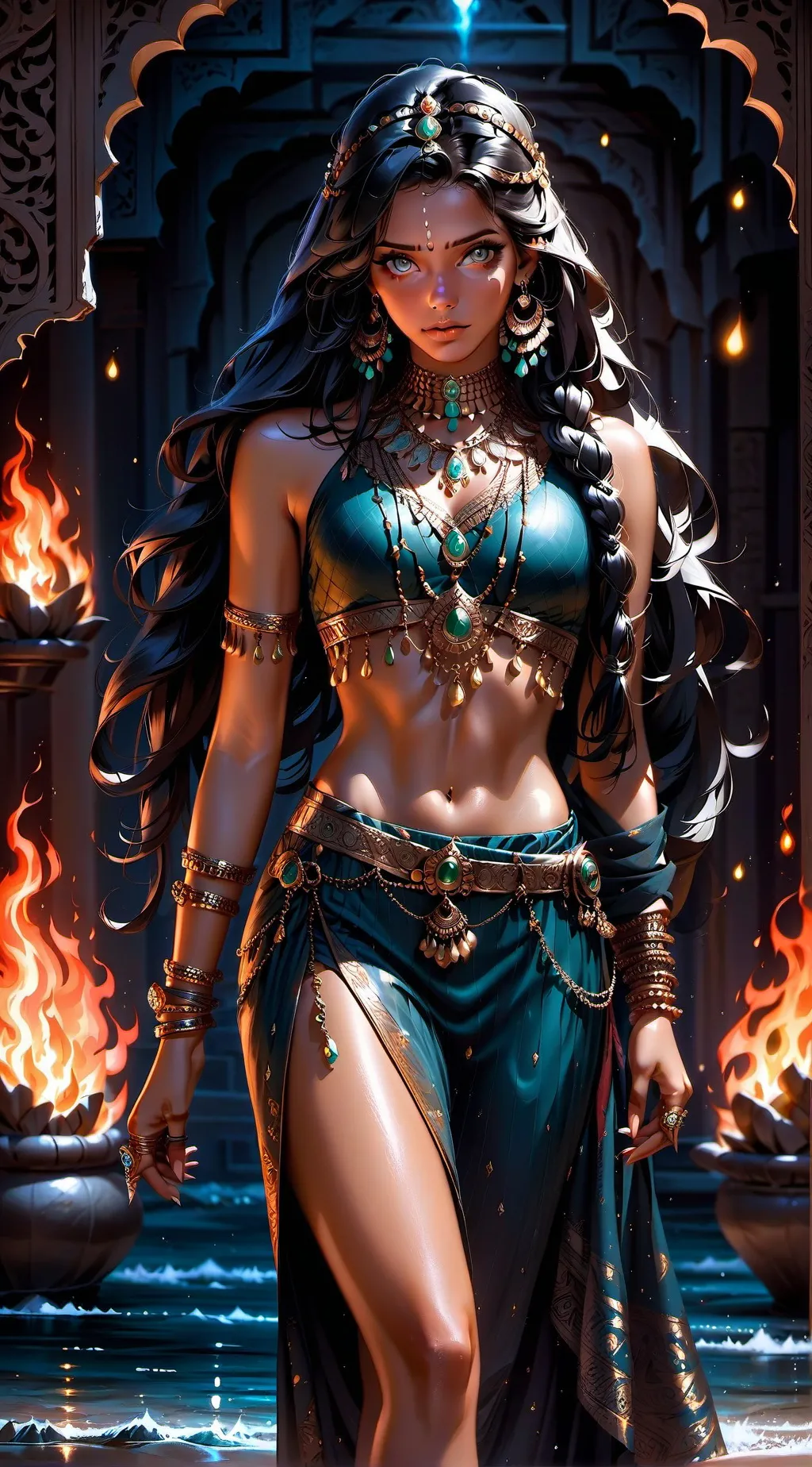 ai character: Cinderella Delacro background