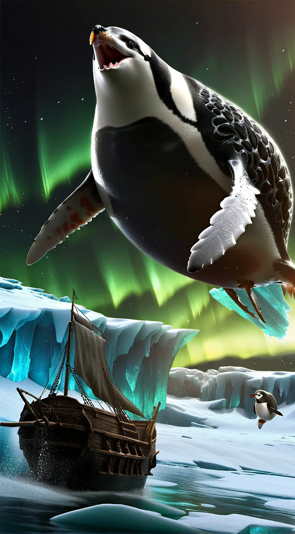ai character: seal background