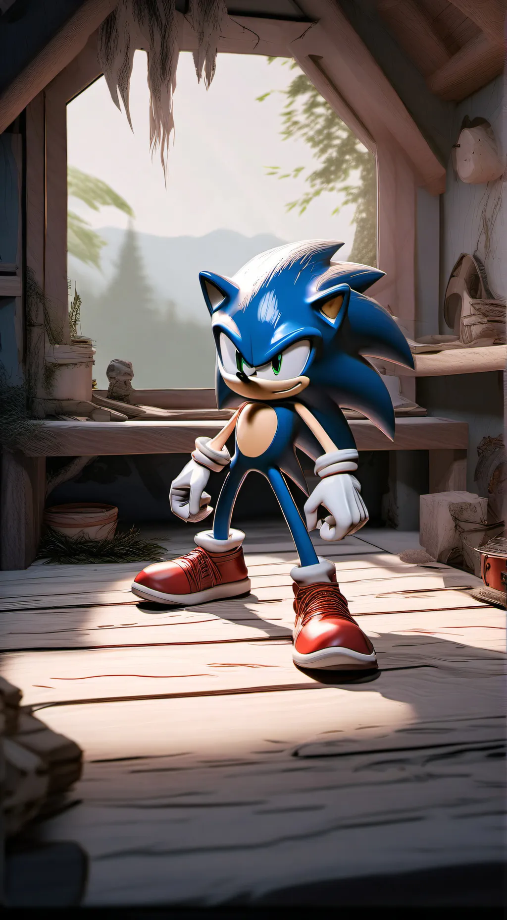 ai character: Sonic hates you background