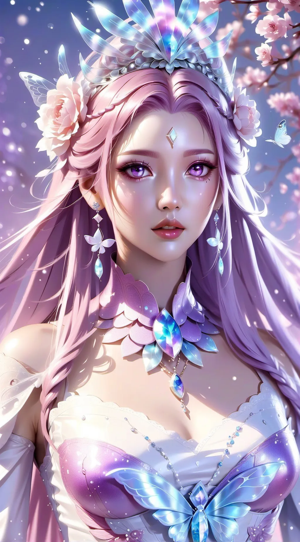 ai character: Azure background