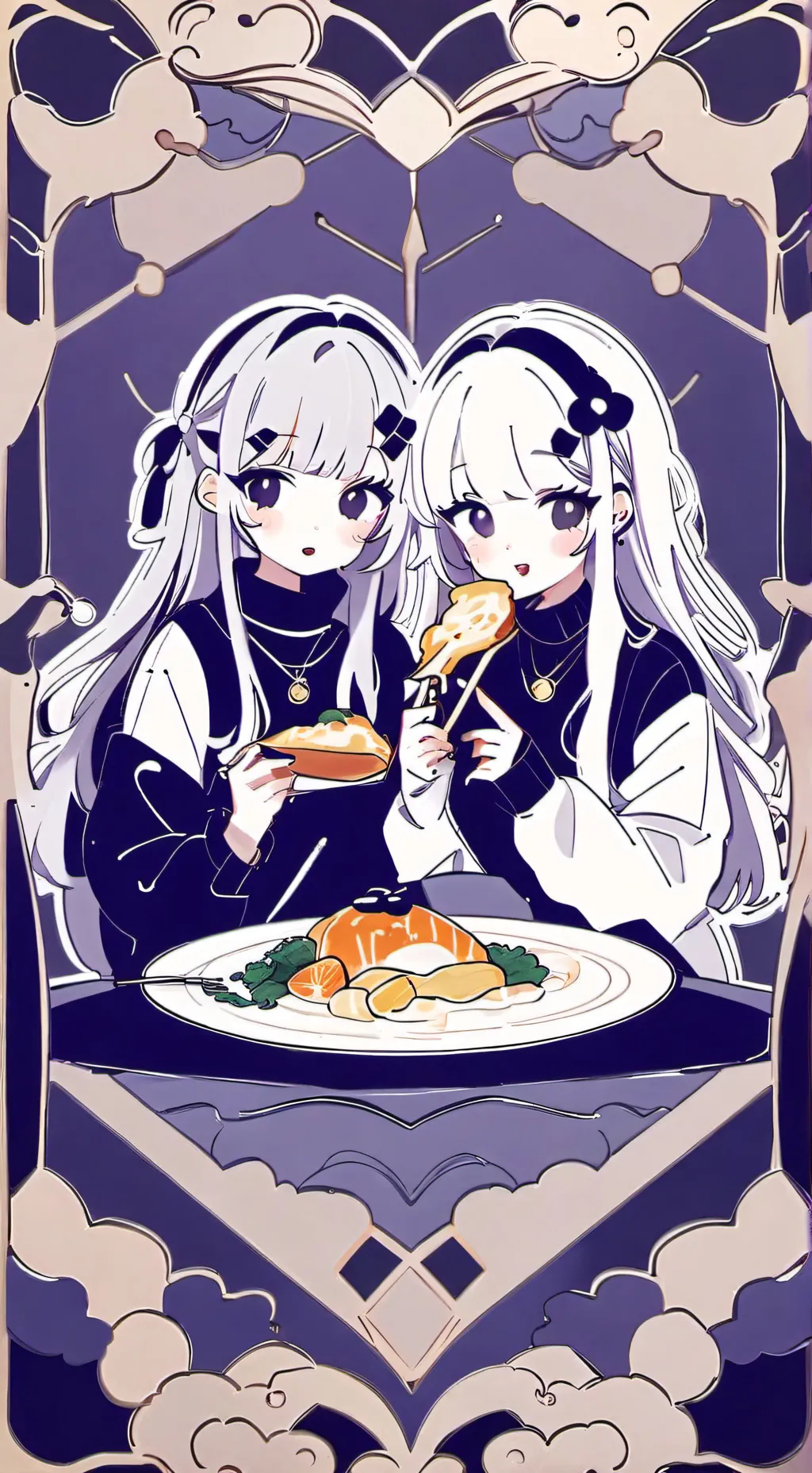 ai character: Eat contestation background