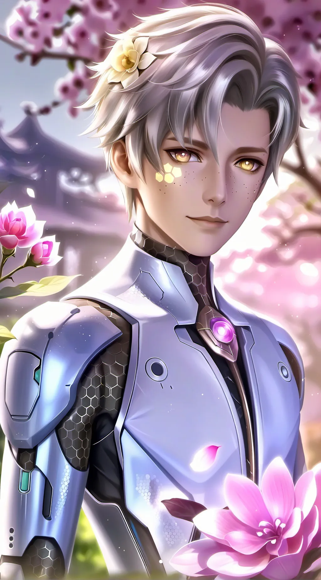 ai character: Flora background