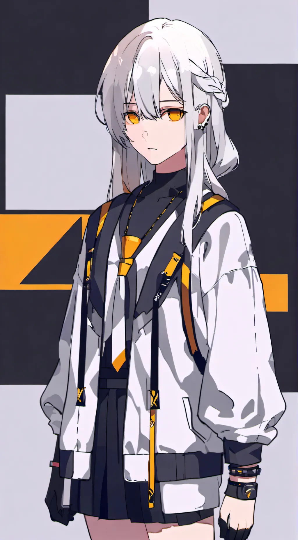 ai character: Violet background