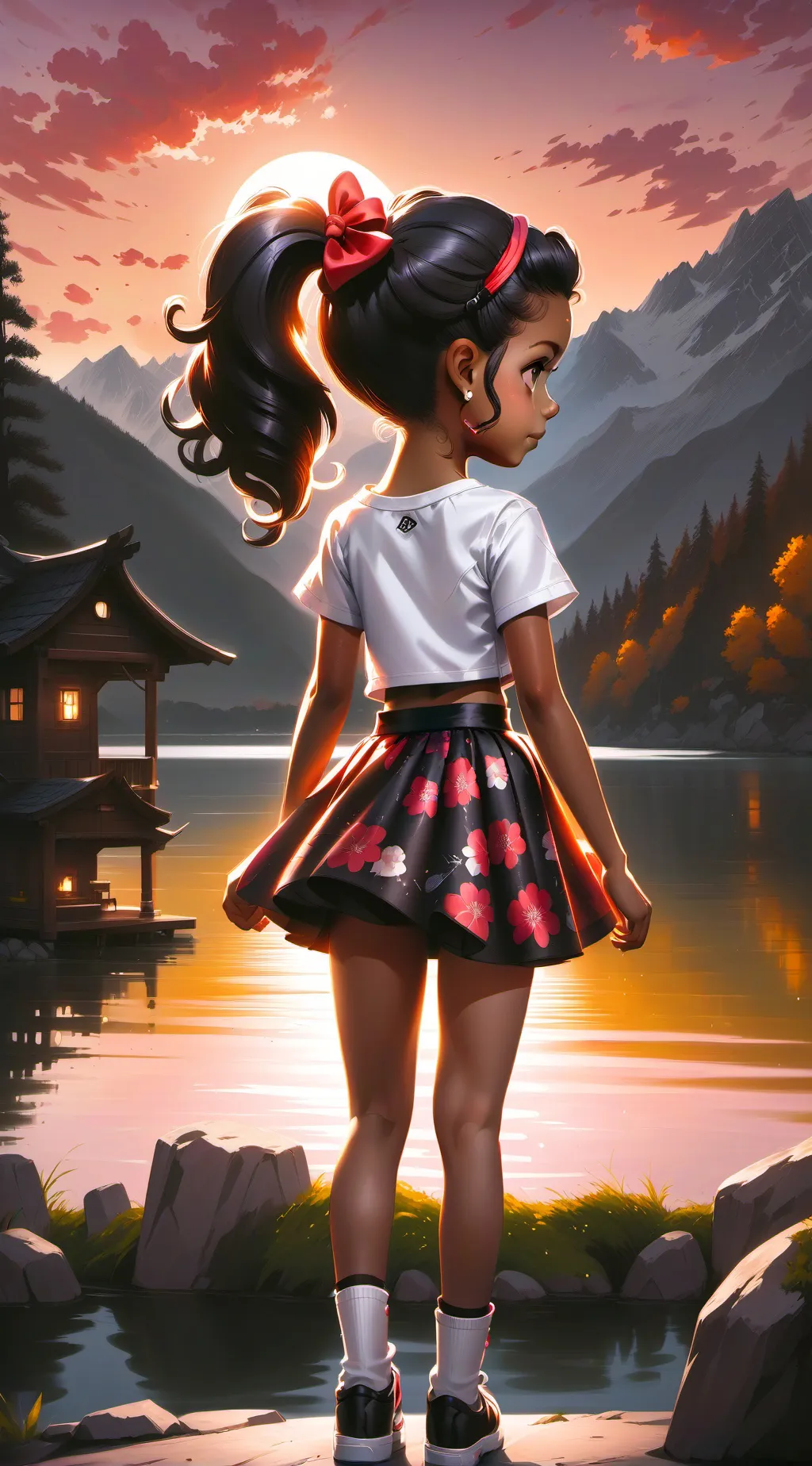 ai character: Lilly background