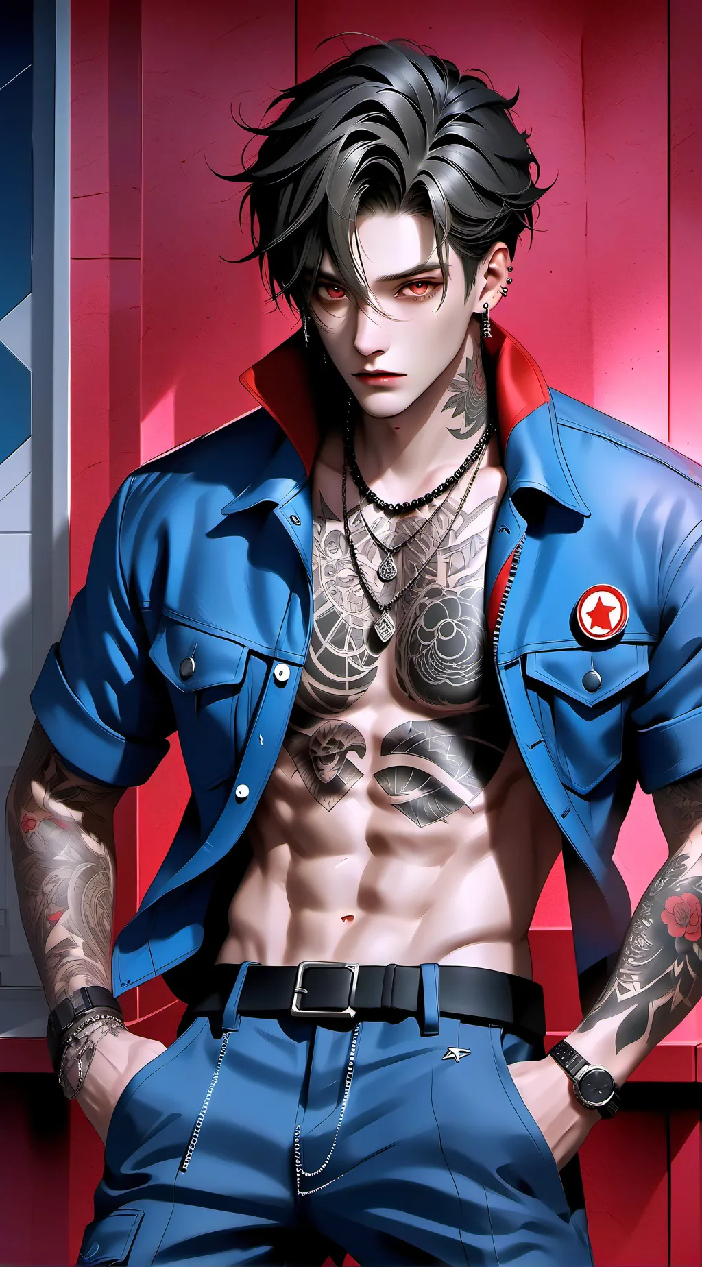 ai character: Xander  background