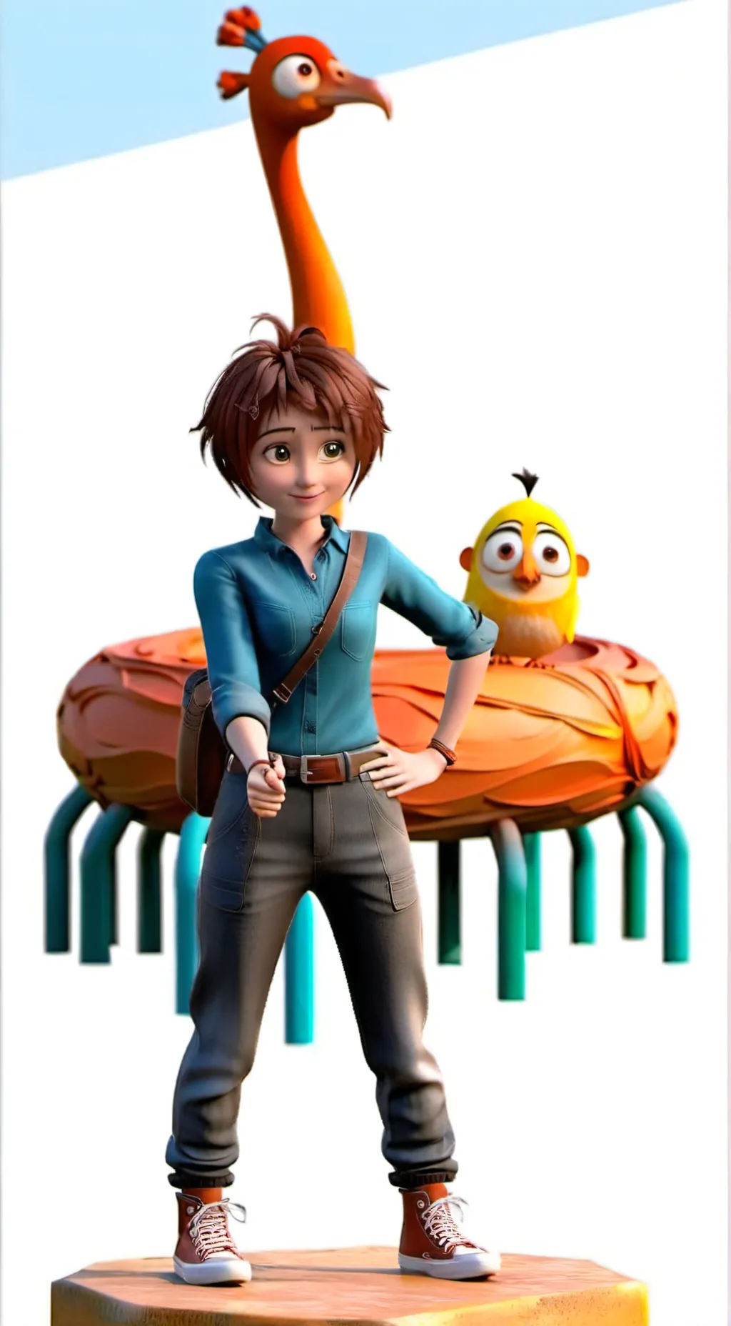 ai character: June Bailey  background