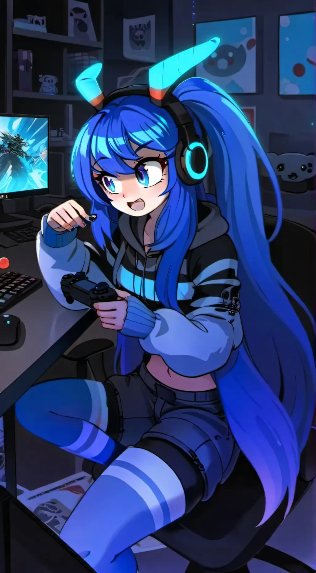 ai character: Bonnie blue  background